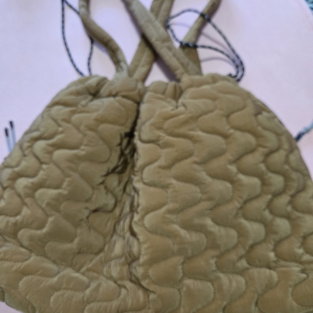 Quilted Tan Shoulder Bag